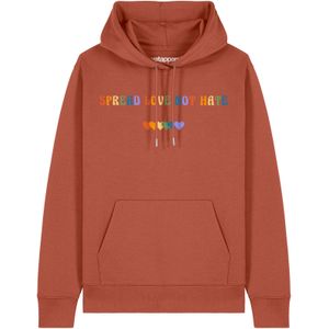 Watapparel Sweatshirt 'Spread Love not Hate'  lichtbruin