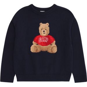 GAP Trui  navy / lichtbruin / rood / wit