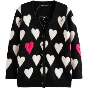 smALLSAINTS Gebreid vest  pink / zwart / wit