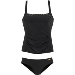 Lascana - Tankini - Zwart - Sierstuds