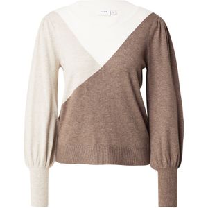 Vila - Kerry - Gebreide Top - Ronde Hals - Lange Mouwen - Normale Pasvorm