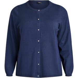 Zizzi Gebreid vest 'Caella'  navy