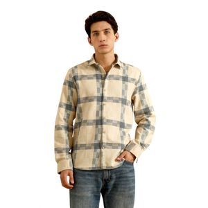 Campus Sutra Overhemd 'Anahi'  beige / lichtgrijs