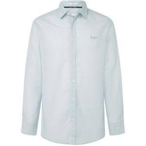 Pepe Jeans - PM308774 - Overhemd - Blauw - Katoen - Lange Mouwen