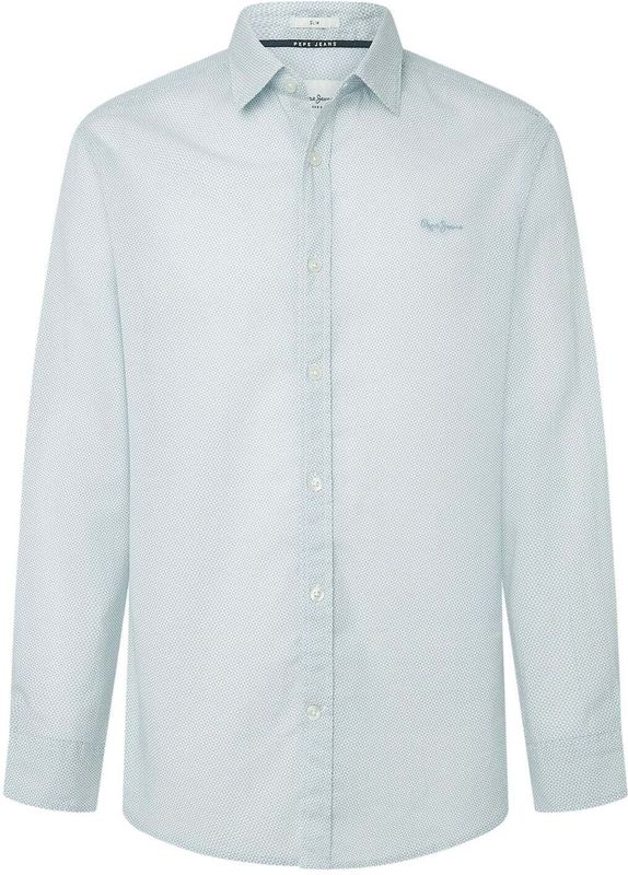 Pepe Jeans - PM308774 - Overhemd - Blauw - Katoen - Lange Mouwen