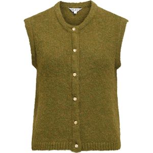 OBJECT Gebreide bodywarmer 'OBJSaggia'  olijfgroen