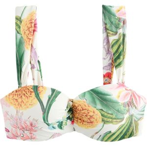 Next Bikinitop 'Kew'  groen / pink / wit