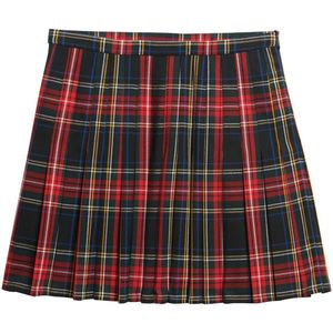 Superdry - Molly Check - Korte Rok - Geplooid Ontwerp - All-over Ruitprint