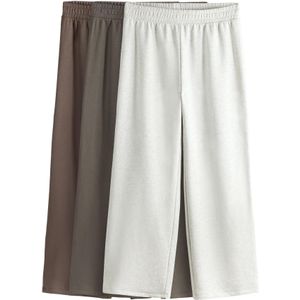 The Set Broek  bruin / donkerbruin / grijs gemêleerd