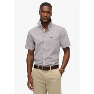 Superdry - Overhemd 'City' - Basaltgrijs - Kwartmouw - Comfort Fit