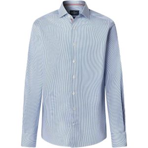 Hackett London Overhemd 'Bengal'  blauw / wit