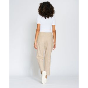 Gang Bandplooibroek '94Ava'  beige