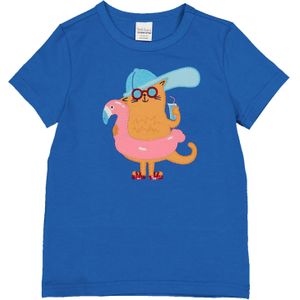 Fred's World by GREEN COTTON Shirt  royal blue/koningsblauw / oranje / lichtroze / rood