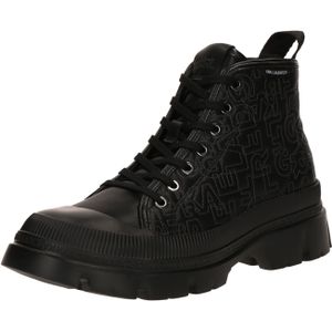 Karl Lagerfeld Veterboots  grijs / zwart