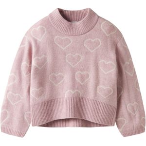 Gebreide Trui - Oversized Fit - Hoge Hals - Lange Mouwen - Jacquard Patroon