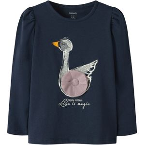 NAME IT Shirt 'NMFSWANA'  navy / mauve / wit