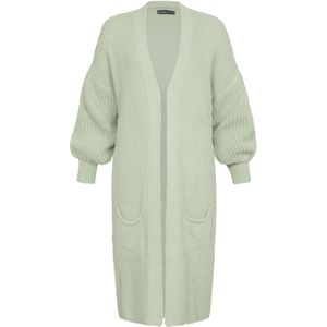Cloud5ive - Gebreide Mantel - Mintgroen - Winterjassen