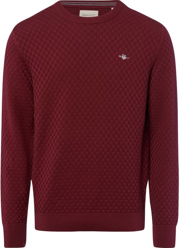 GANT - Trui - Bordeaux - Knitwear - Lange Mouw
