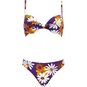 OLYMPIA Bikini  bruin / geel / violetblauw / wit