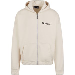 Dropsize Sweatvest  crème / zwart