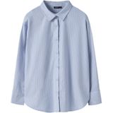 Overhemd - Relaxed Fit - Blouse - Lange Mouwen - Drukknoopsluiting