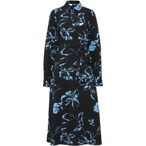 Vero Moda Tall Blousejurk 'VMJOSS LILA'  royal blue/koningsblauw / zwart