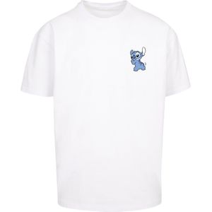 F4NT4STIC Shirt 'Disney Lilo And Stitch Stitch Backside Breast'  blauw / lichtblauw / zwart / wit