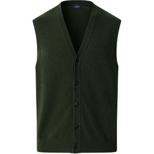 Hackett London Gebreid vest  donkergroen