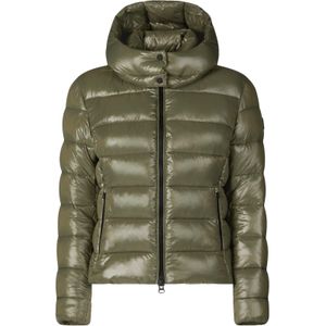 SAVE THE DUCK - Tussenjas - Olijfgroen - Gewatteerde Jas - Met Capuchon