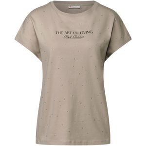 Street One - Dames Shirt - Beige - T-shirt