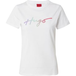 HUGO Shirt 'Deloris_3'  mintgroen / lichtlila / pink / wit