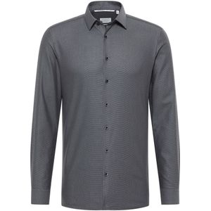 Eterna - SUPER SLIM - Overhemd - Zwart - Lange Mouwen - NON IRON