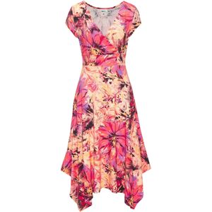 Beachtime - Zomerjurk - Asymmetrisch Rokdeel - Jersey - Puntzoom