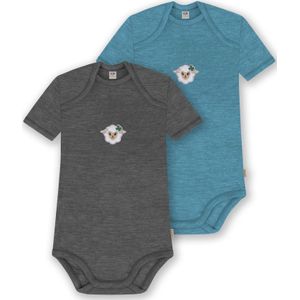 normani Rompertje/body 'Tauranga'  blauw / grijs / gemengde kleuren