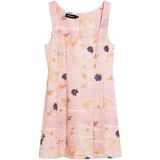 Korte Jurk - Multicolor - Nauwsluitend - Bloemenprint - Ritssluiting