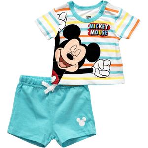 DISNEY Set 'Mickey Mouse'  aqua / oranje / zwart / wit