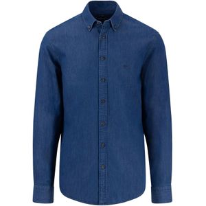FYNCH-HATTON Overhemd  blauw denim