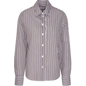 SEIDENSTICKER - Blouse - Zwart/Wit - Klassieke Blouse - Lange Mouw