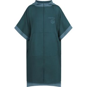 normani - Badjas - Blauw - Lang - Color-Blocking