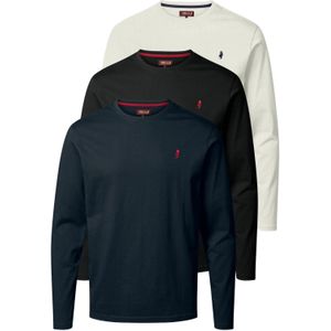 MCS - Jack - Shirt - Wit - 3 Pack - Lange Mouw