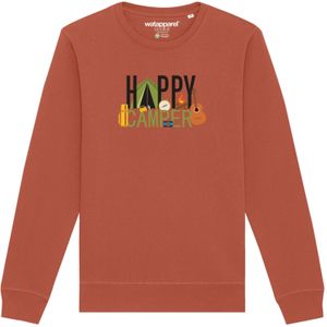 Watapparel Sweatshirt ' Happy Camper '  lichtbruin / gemengde kleuren