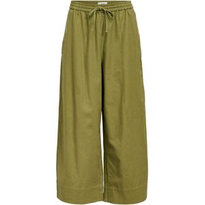 Broek - Middelhoge Taille - Wijde Pijpen - 50% Linnen - 50% Biologisch Katoen