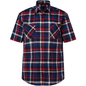 Men Plus Overhemd  blauw / rood / zwart / wit