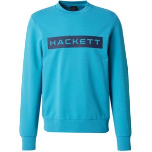 Hackett London Sweatshirt 'ESSENTIAL'  hemelsblauw / donkerblauw