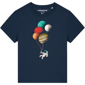Watapparel Shirt 'Balloon Spaceman'  navy / gemengde kleuren