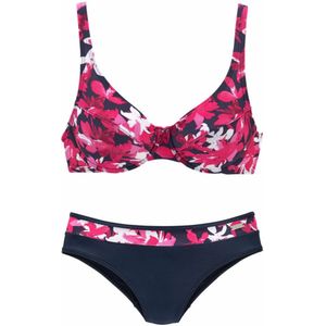 Look - Beugelbikini - Bessenrood - Gedessineerd - Polyamide