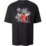 NEW ERA - NBA PALM TREE CHIBUL - T-shirt - Rood/Zwart/Wit