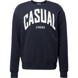 Casual Friday Sweatshirt 'Sage'  nachtblauw / wit