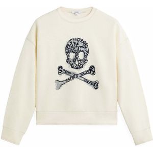 Scalpers Sweatshirt  zwart / wit