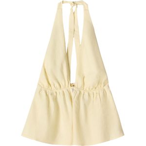 Bershka Top  pasteelgeel